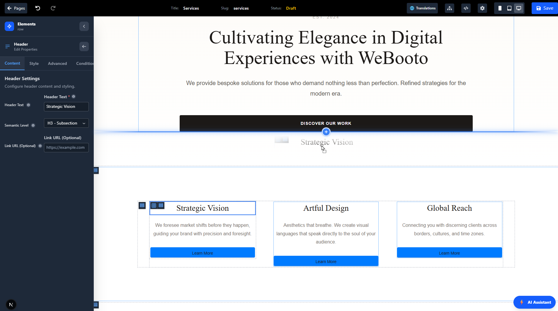 Webooto Website Builder