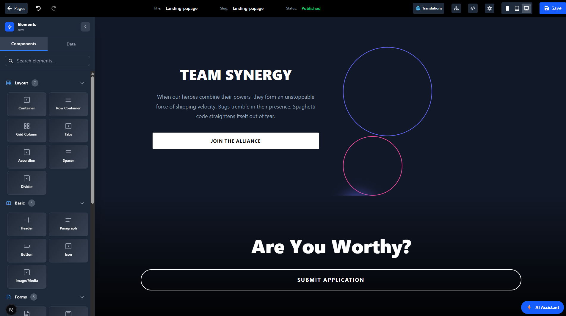 Webooto Website Builder